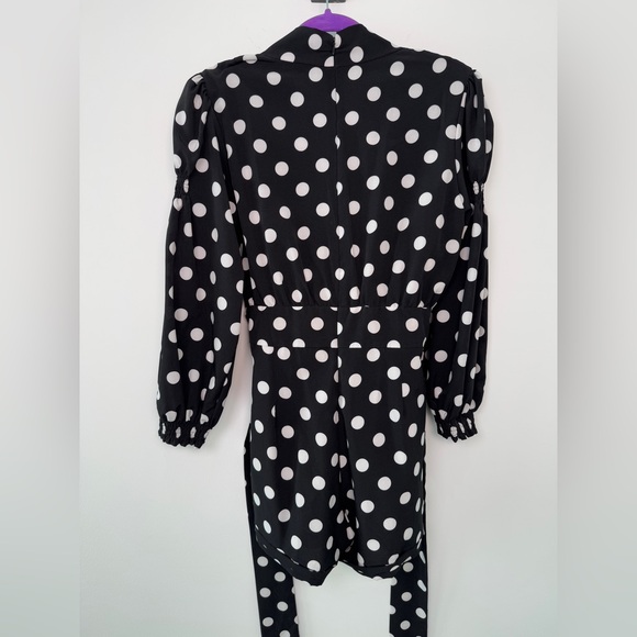 Black and White Polka Dot Dress - Picture 6 of 8